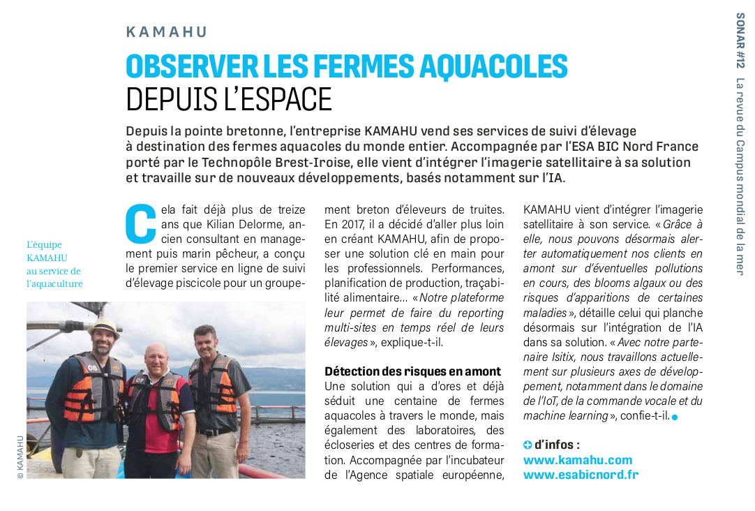 The KAMAHU team visiting a fish farm in Indonesia