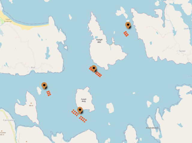 Scottish Fish Farms spotted by KAMAHU's AI